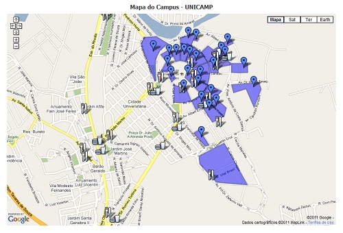 Mapa do campus